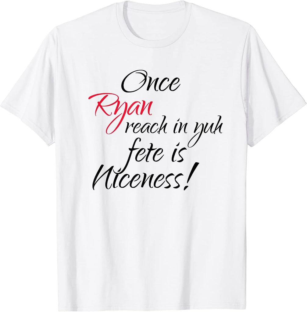 Once A Trini Reach In Yuh Fete Dear Promoter Tee by Soca Threads