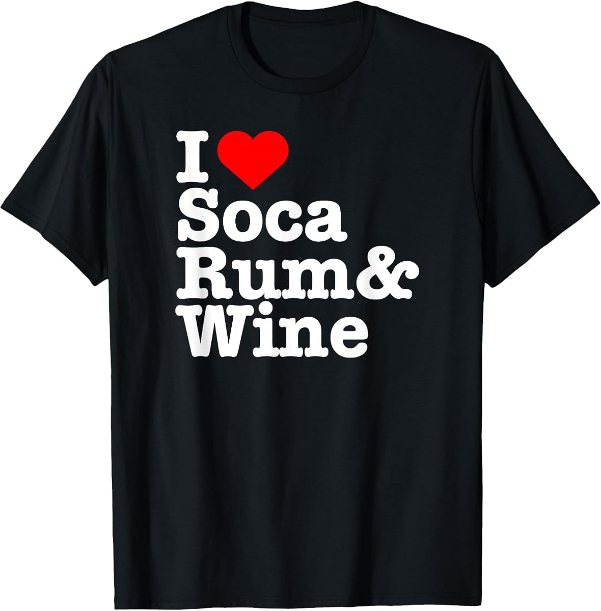 I Heart Soca Rum Wine Tee-I Heart Soca Rum Wine Tee by Soca Threads