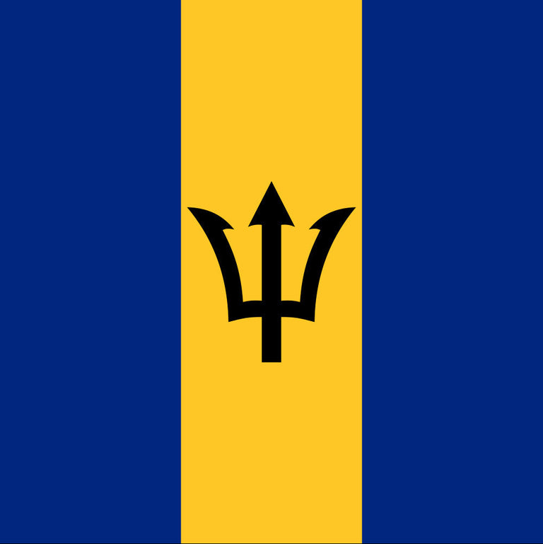 Barbados Flag Square Cotton Bandanas – rag to wave at fetes and carnival