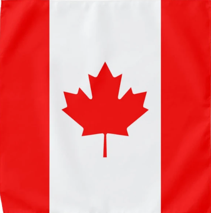 Canada Flag Square Cotton Bandanas