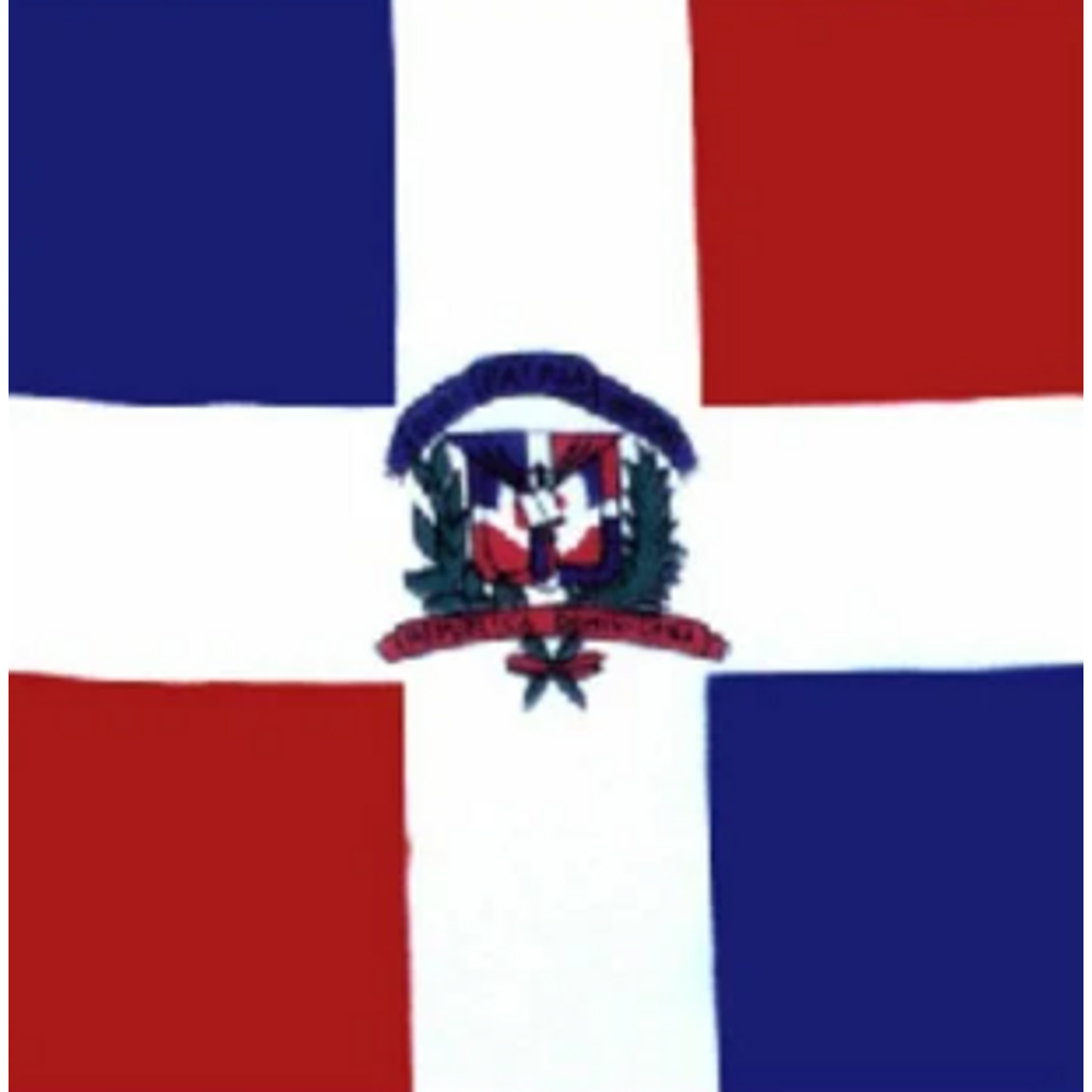 Dominican Republic Flag Square Cotton Bandanas
