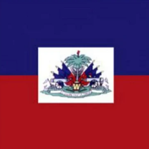 Haiti Flag Square Cotton Bandanas