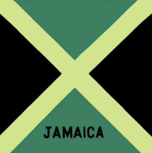 Jamaica Flag Square Cotton Bandanas-Jamaica Flag Square Cotton Bandanas