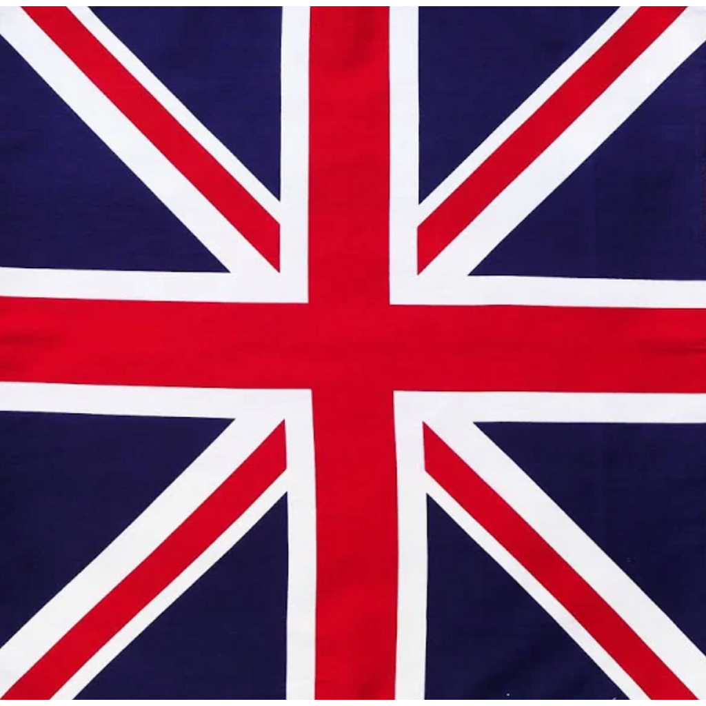 United Kingdom Flag Square Cotton Bandanas