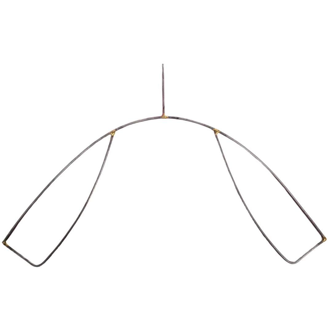 Carnival Tail Feather Add-On Frame. Frame designed for attaching vibrant, customizable feather arrangements