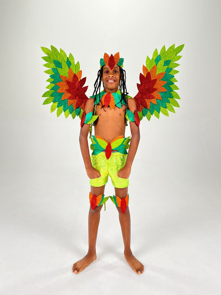 Caymas 2025 Kiddies Costume - Flower & Parrot - Boy