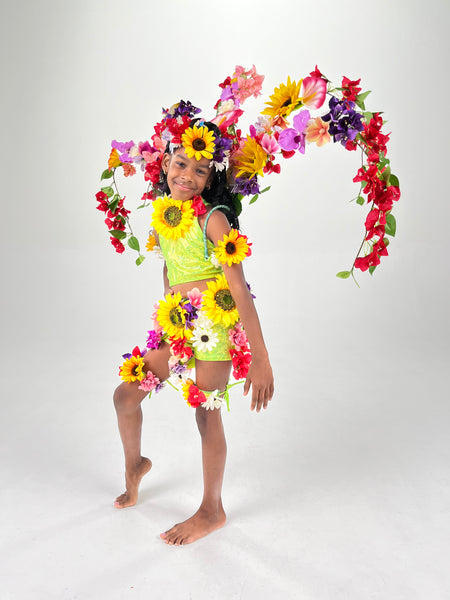 Caymas 2025 Kiddies Costume - Flower & Parrot - Girl