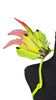 Citrus Bloom Feather Small Collar Wings featuring a vibrant mix of neon yellow and pink feathers with sparkling accents; lightweight, adjustable, and handmade for carnival and festival wear. #CARNIVALFEATHERS #CARNIVAL #CARNIVALCOSTUMES