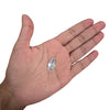 Clear teardrop AB sew-on flatback rhinestone, 16x22MM, perfect for enhancing carnival costumes and custom designs with its sparkling Aurora Borealis finish. #carnivalmw #carnivalsupplies #wirebra