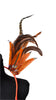 Copper Flame Feather Small Collar Wings featuring a striking blend of orange and brown feathers with copper-toned accents and sparkling embellishments; lightweight, adjustable, and handmade for carnival and festival wear. #CARNIVALFEATHERS #CARNIVAL #CARNIVALCOSTUMES