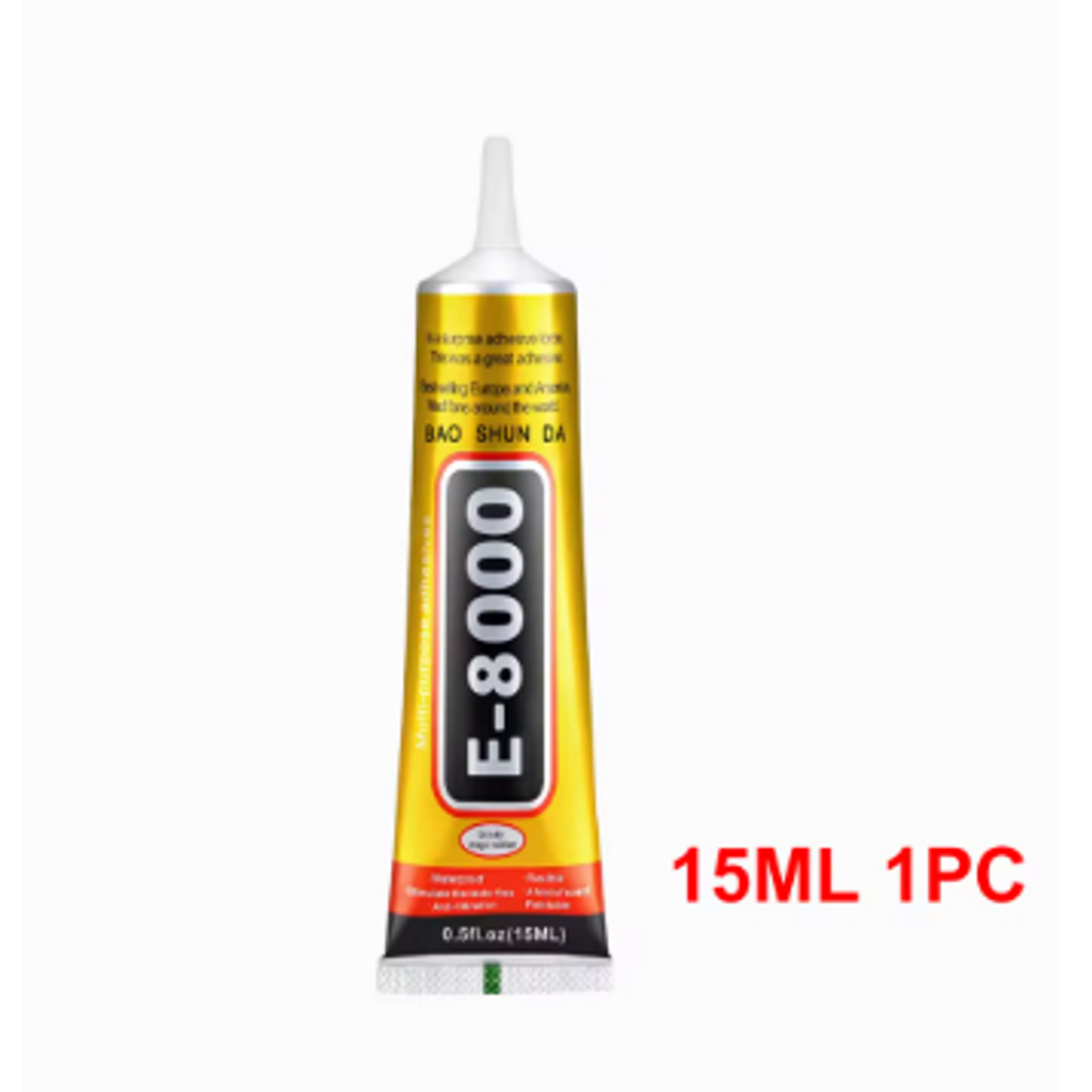 E8000 clear craft adhesive glue 15 ml tube with precision tip