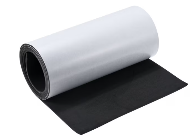 EVA Wire Bra Foam in black, showcasing its 1/8 inch (3 MM) thickness and sticky backing. Ideal for creating wire bras and frames for carnival and festival costumes. Available by the yard for custom designs and larger wholesale orders. #carnivalmw #festivalfashio