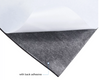 EVA Wire Bra Foam in black, showcasing its 1/8 inch (3 MM) thickness and sticky backing. Ideal for creating wire bras and frames for carnival and festival costumes. Available by the yard for custom designs and larger wholesale orders. Image of backing #carnivalmw #festivalfashion