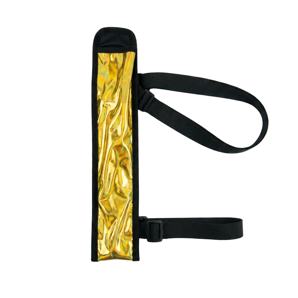 Gold Road Ready Fan Thigh Holster-Gold Road Ready Fan Thigh Holster — hands-free thigh holster that keeps your fan strapped and ready on the road at carnival