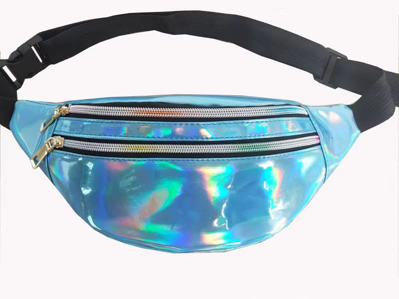 Blue Carnival Splash Chest & Waist Fanny Bag – hands-free, holds phone and essentials