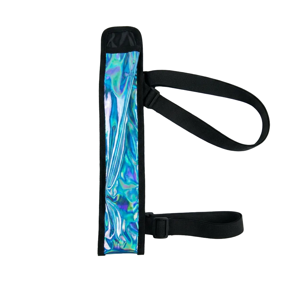 Blue Road Ready Fan Thigh Holster — hands-free thigh holster that keeps your fan strapped and ready on the road at carnival