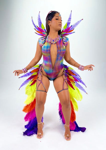 Kalabbra Glow Costume - One-Piece with Tail - Caymas 2025