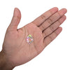 Light pink AB diamond sew-on flatback rhinestone, 16x22MM, with an Aurora Borealis finish, perfect for enhancing carnival costumes and custom designs. #carnivalmw #carnivalsupplies