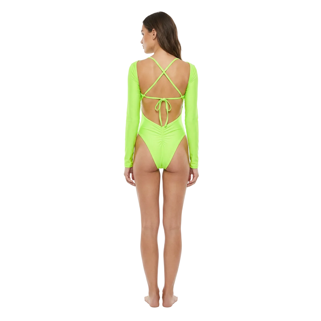 Electric Venom One-Piece Monokini Swimsuit Mondaywear — bold one-piece swimsuit for carnival Monday wear, fetes, festivals, pool, and beach