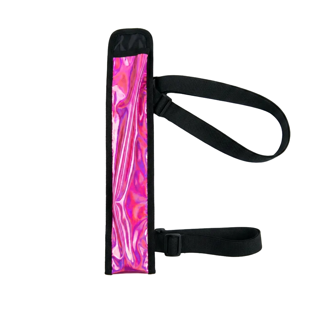 Pink Road Ready Fan Thigh Holster — hands-free thigh holster that keeps your fan strapped and ready on the road at carnival