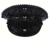Black Punk Crown Festival Hat featuring edgy rivets and a sleek black finish, perfect for festivals, carnivals, and themed parties. Made from lightweight, 100% non-woven fabric for comfort and style. #carnivalmw