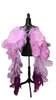 Purple Ombre Feather Tail featuring a stunning gradient of light lavender to deep purple ostrich plumes with sparkling accents; lightweight, adjustable, and handmade to attach easily to any carnival backpack for a dramatic, elegant flair. #CARNIVALFEATHERS #CARNIVAL #CARNIVALCOSTUMES