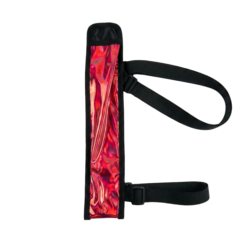 Red Road Ready Fan Thigh Holster — hands-free thigh holster that keeps your fan strapped and ready on the road at carnival