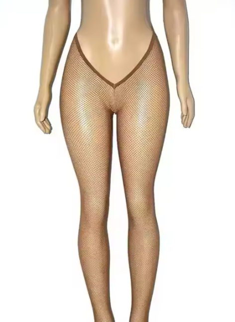 Exclusive V Net Carnival Stockings with narrow double-laced netting, available in four cool skin shades. Perfect for complementing bikinis or carnival costumes. One size fits all, offering elegance and versatility for any carnival look. #carnivalmw