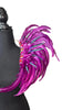 Violet Dream Carnival Feather Small Collar Wings featuring vibrant violet, purple, and blue feathers with shimmering accents; lightweight, adjustable, and handmade for carnival and festival wear. #CARNIVALFEATHERS #CARNIVAL #CARNIVALCOSTUMES