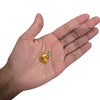 Yellow teardrop AB sew-on flatback rhinestone, 18x26MM, featuring an Aurora Borealis finish, perfect for enhancing carnival costumes and custom designs. #carnivalmw #carnivalsupplies