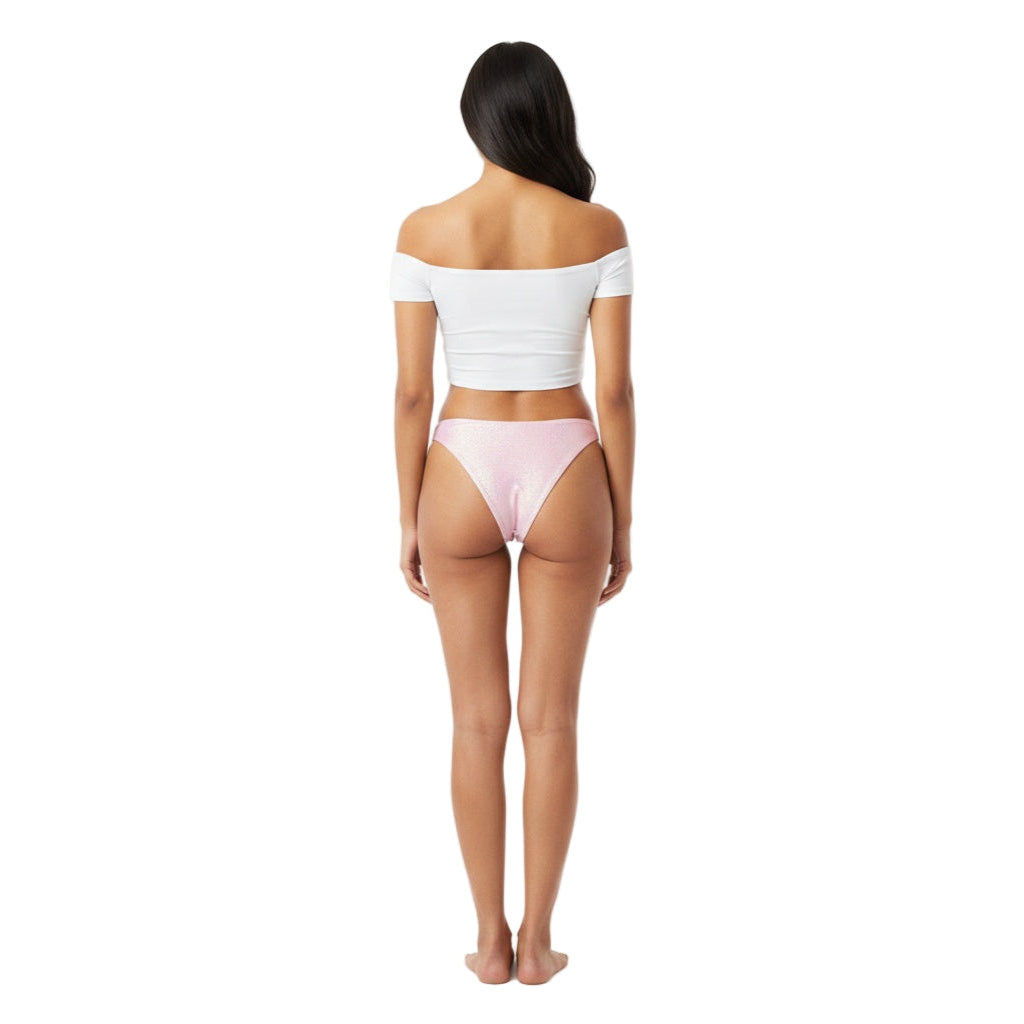Baby Pink Carnival Vibes Bikini Bottoms — vibrant mix-and-match bottoms to pair with carnival costumes, Mondaywear, and festival looks