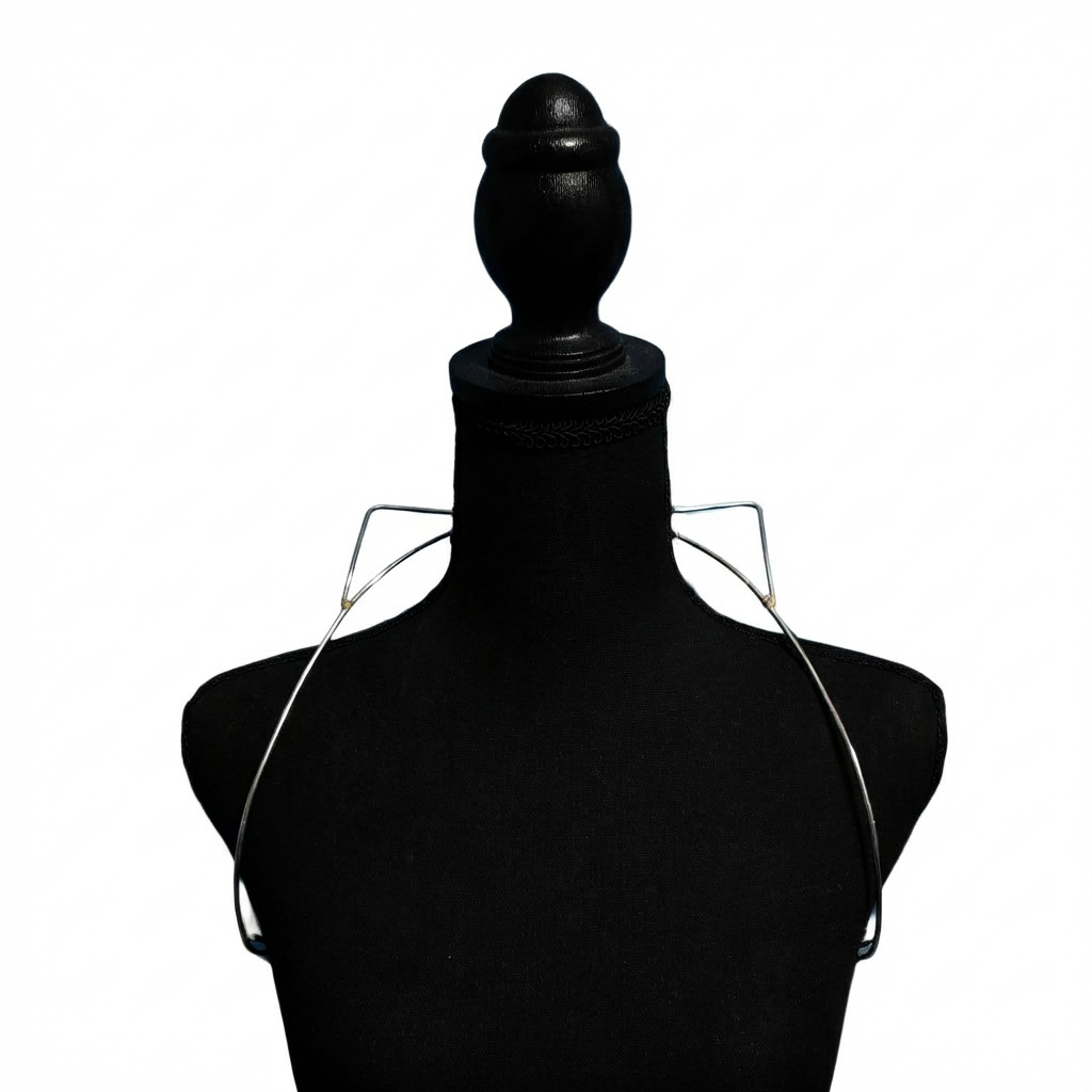 Carnival Backline Wire Frame Mini Collar — lightweight wire frame base for building carnival backpacks, collars, and frontline costume pieces