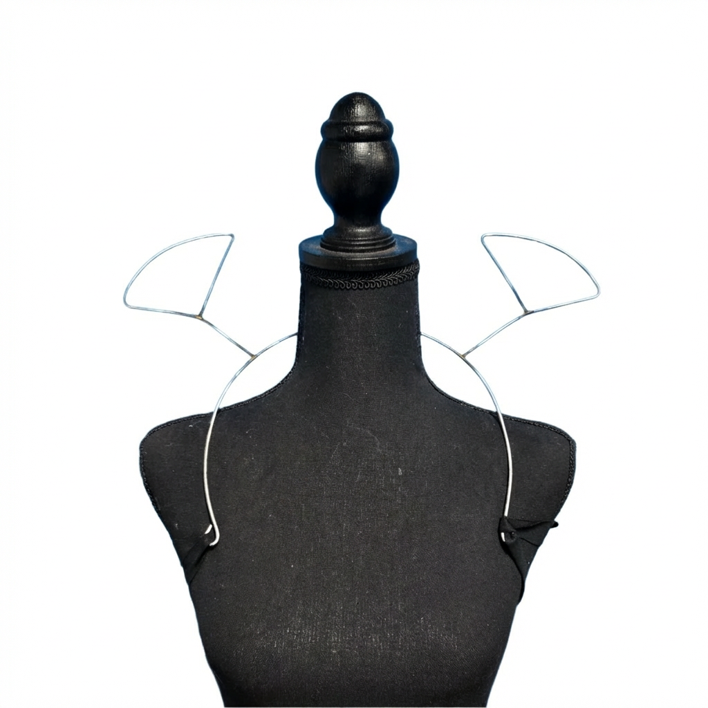 Carnival Backline Wire Frame Pop Up Collar — lightweight wire frame base for building carnival backpacks, collars, and frontline costume pieces