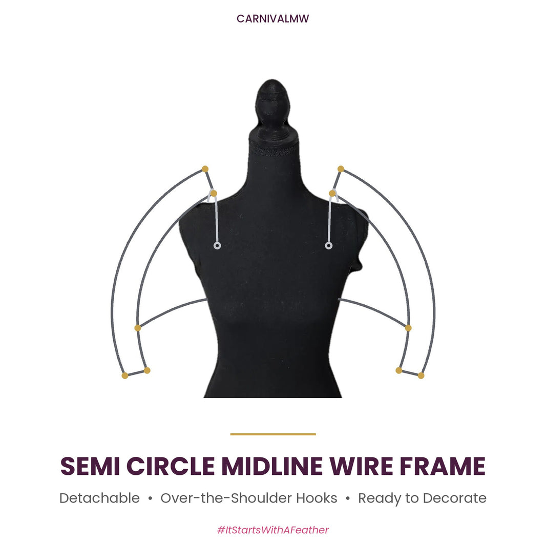 Carnival Detachable Mid Waist Semi Circle Midline Wire Frame-Carnival detachable mid waist semi circle midline wire frame by CARNIVALMW