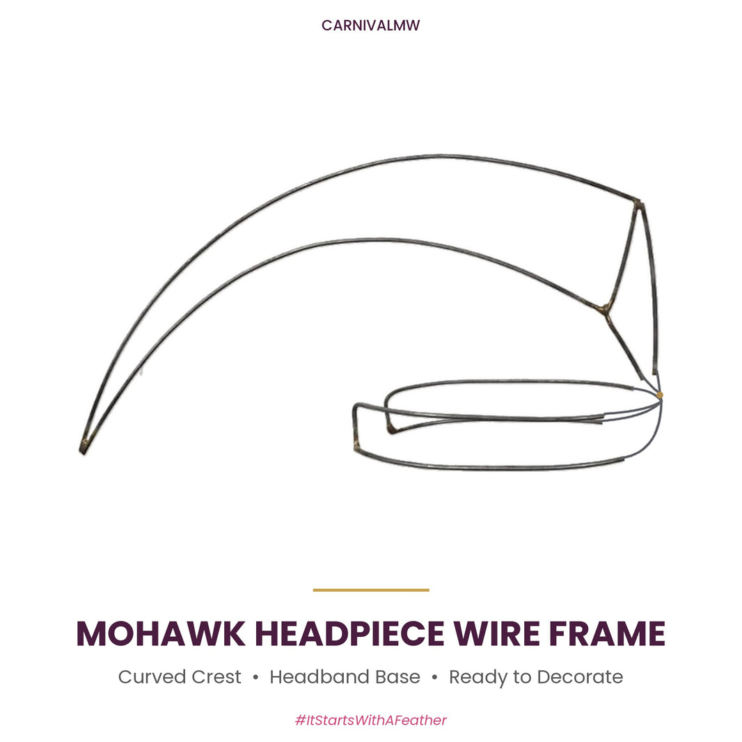 Carnival Mohawk Headpiece Wire Frame