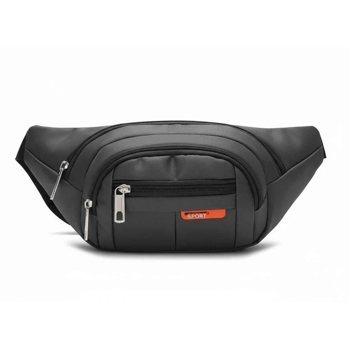 Charcoal Road Runner Phone, Body & Waist Fanny Bag-Charcoal Road Runner Phone, Body & Waist Fanny Bag – adjustable washable canvas, four pockets, waist or crossbody