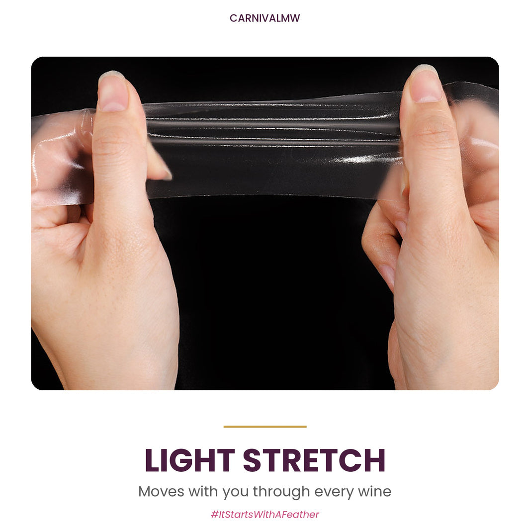 Clear Lift Boob Tape by CARNIVALMW – transparent TPU body tape rolls and boxes in 2.5 cm, 3.8 cm and 5 cm widths, 5 m each