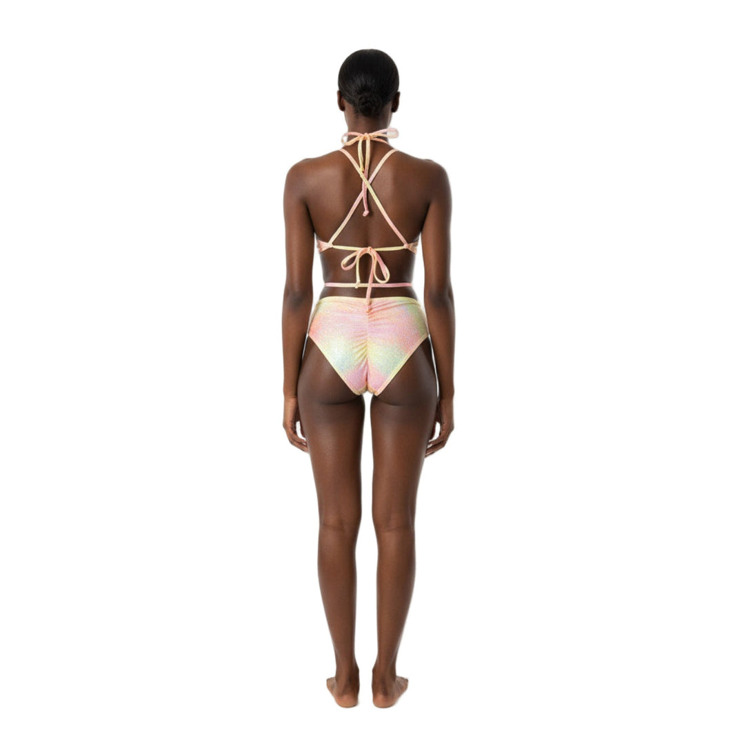 Cotton Candy One-Piece Monokini Swimsuit Mondaywear — bold one-piece swimsuit for carnival Monday wear, fetes, festivals, pool, and beach