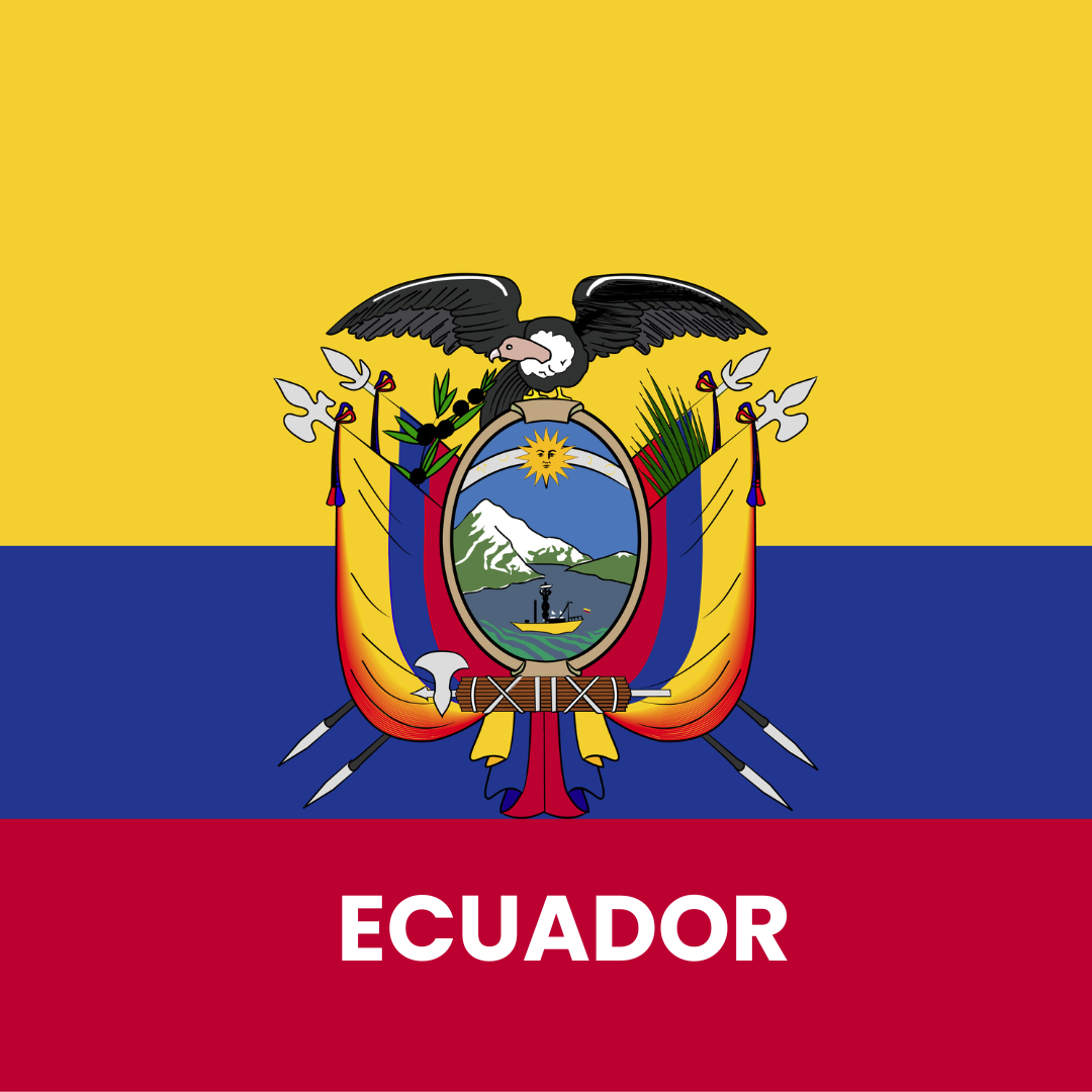 Ecuador Flag Square Cotton Bandanas-Ecuador Flag Square Cotton Bandanas