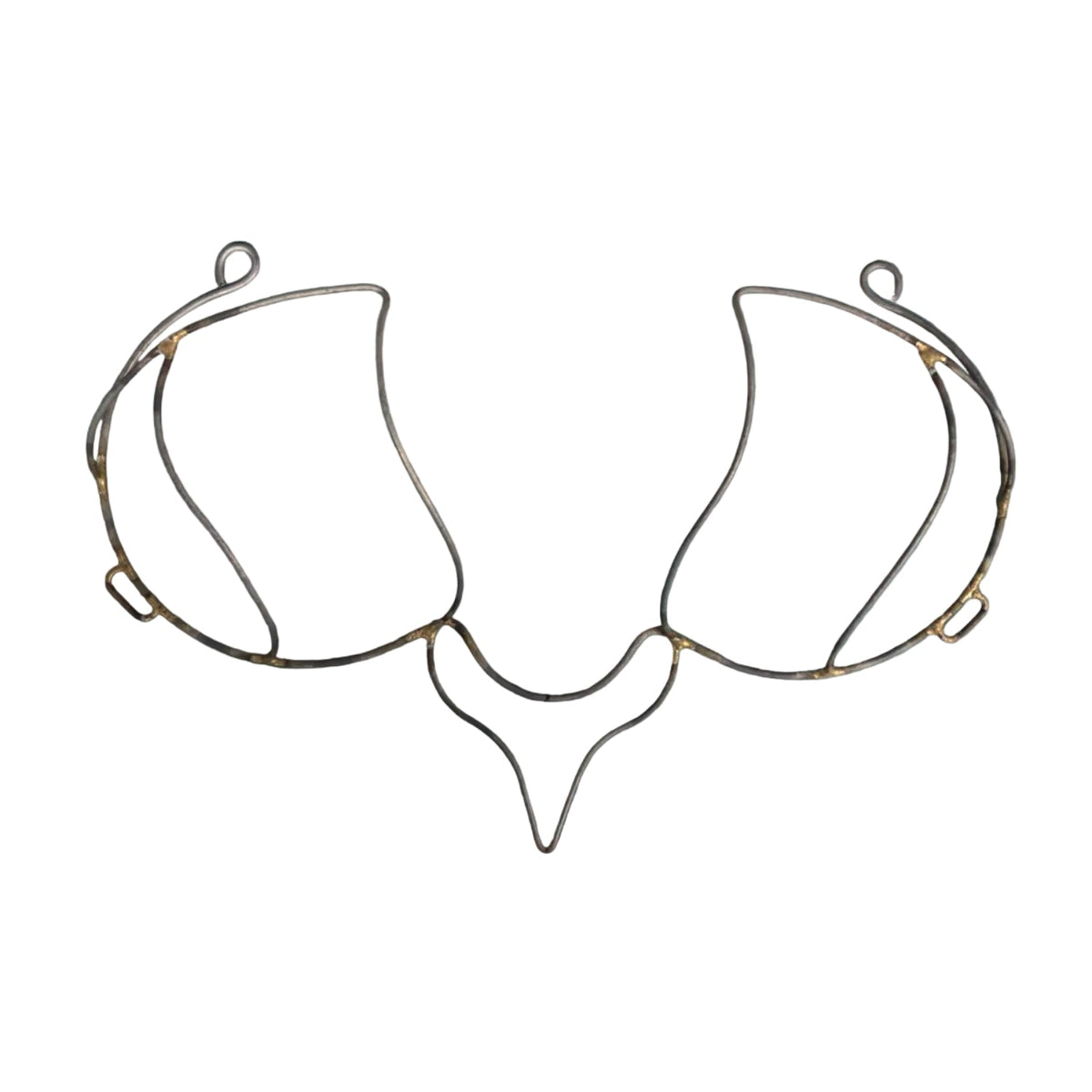 Fire Wire Bra Frame-Front view of the Fire Wire Bra Frame — a versatile base for custom carnival and Mondaywear creations, ready for rhinestones, feathers, or fabric