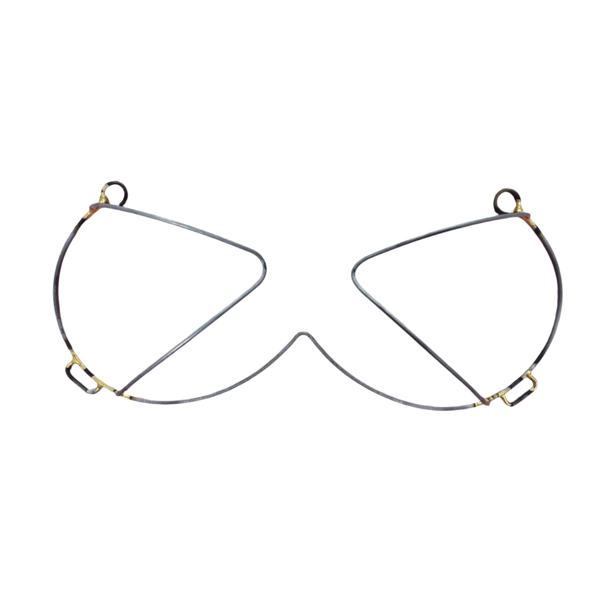 Flag Wire Bra Frame-Front view of the Flag Wire Bra Frame, designed for carnival or Mondaywear