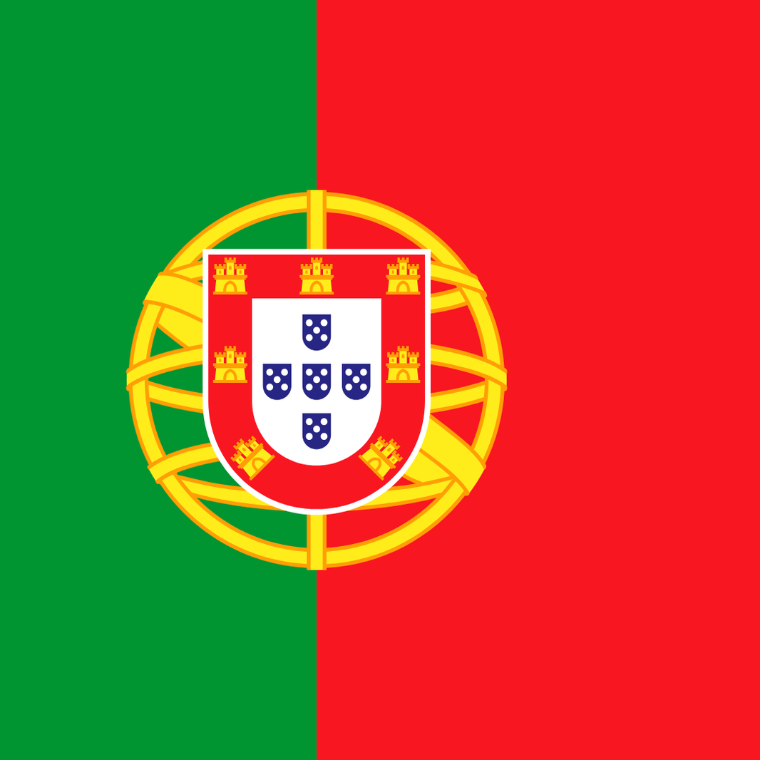 Portugal Flag Square Cotton Bandanas
