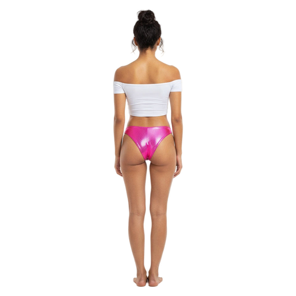 Hot Pink Carnival Vibes Bikini Bottoms — vibrant mix-and-match bottoms to pair with carnival costumes, Mondaywear, and festival looks