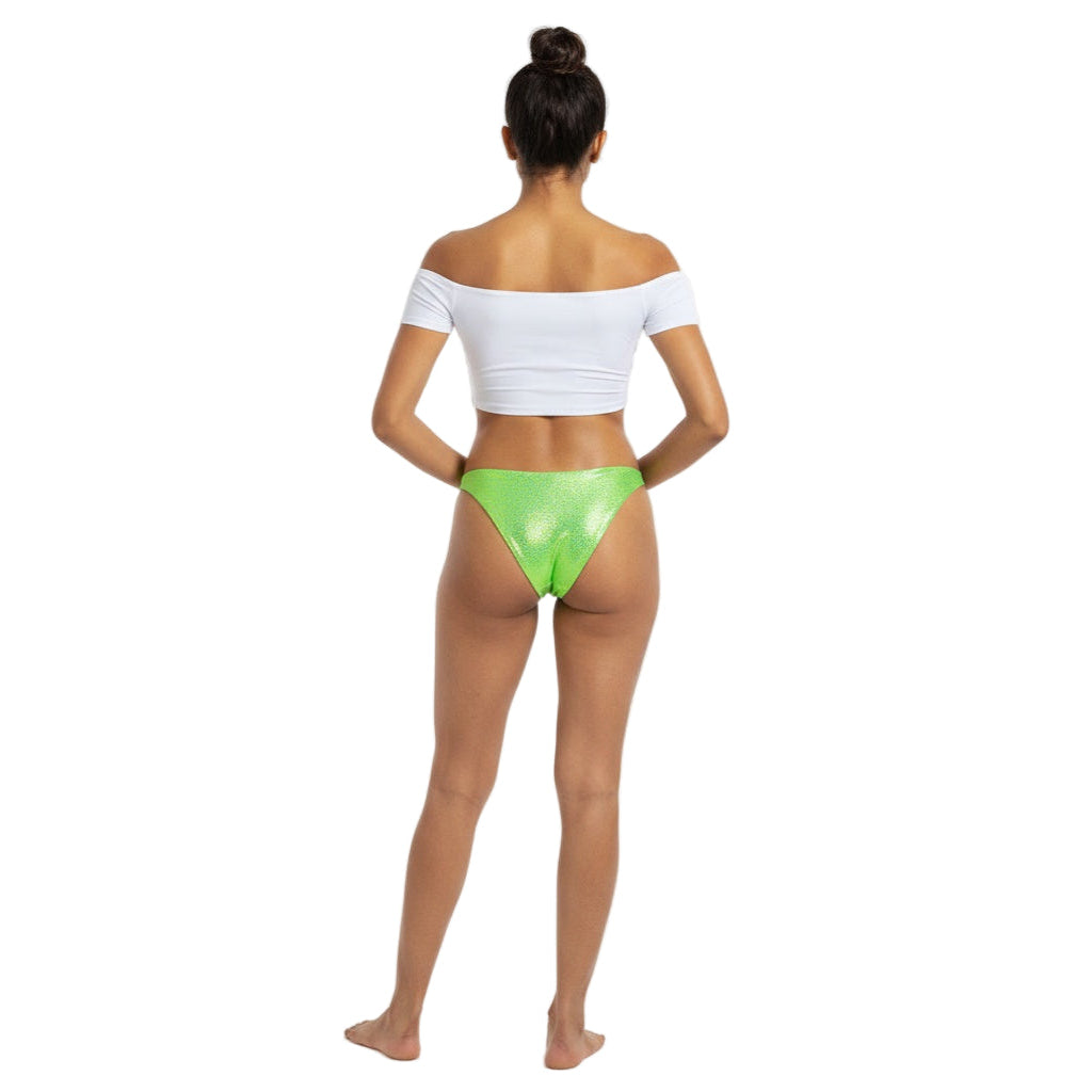 Lime Green Carnival Vibes Bikini Bottoms — vibrant mix-and-match bottoms to pair with carnival costumes, Mondaywear, and festival looks
