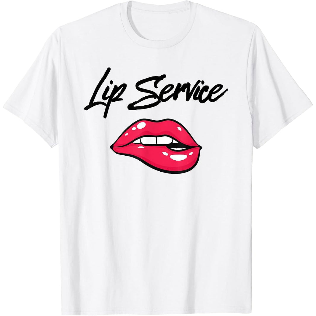 Lip Service Carnival Tee – slogan graphic print