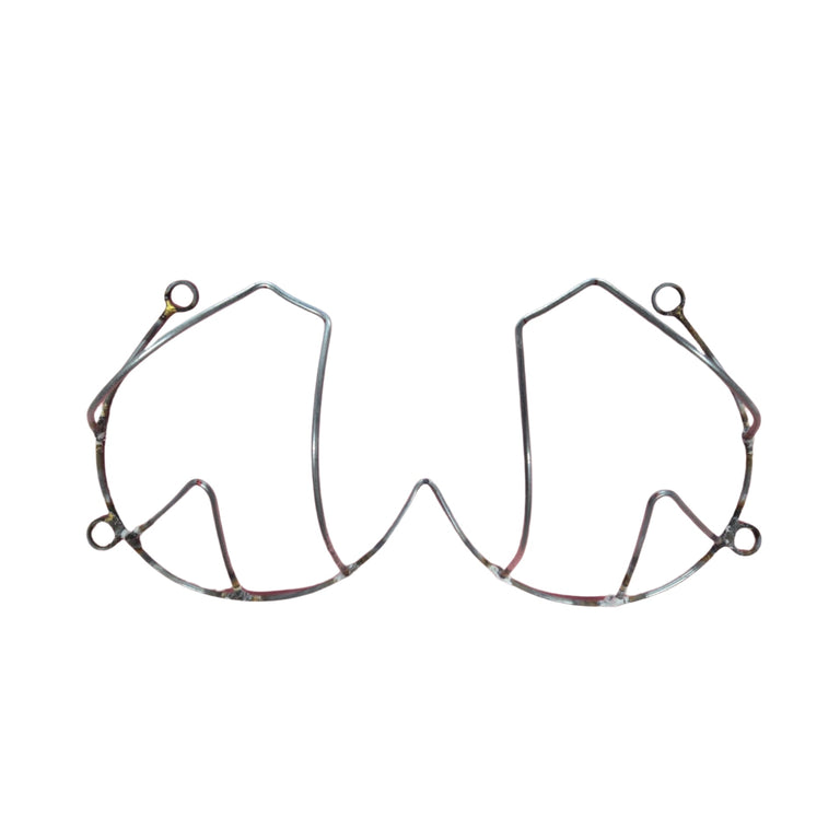 Front view of the Mint Wire Bra Frame, designed for carnival or Mondaywear