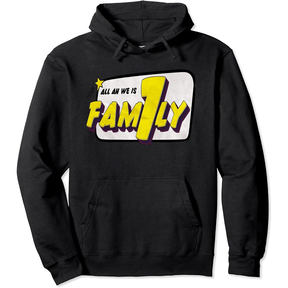 One Family 1Fam Soca Carnival Tee-One Family 1Fam Soca Carnival Tee – slogan graphic print