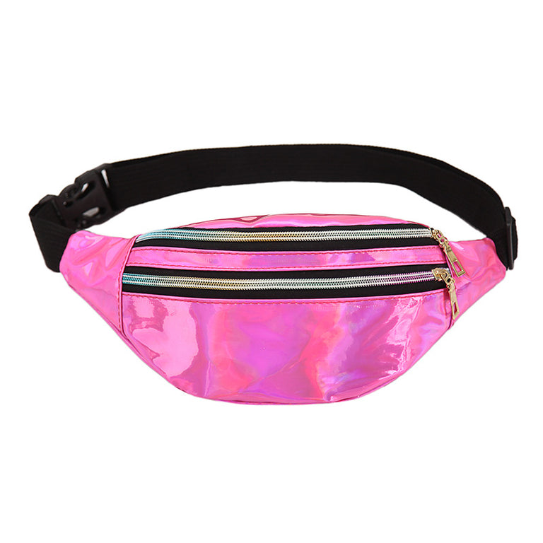 Pink Carnival Splash Chest & Waist Fanny Bag – hands-free, holds phone and essentials