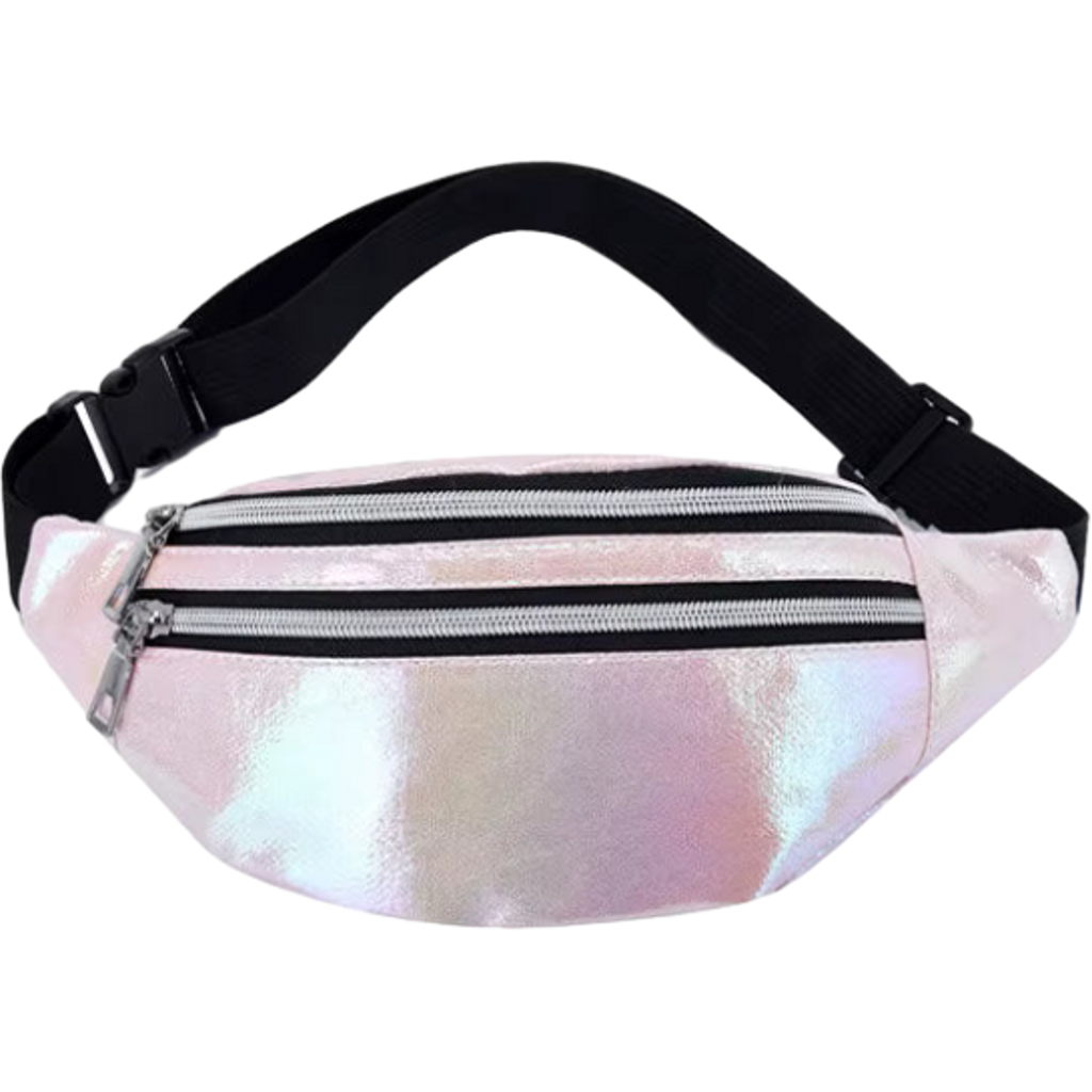 Pink Shimmer Radiant Rave Chest & Waist Bag-Pink Shimmer Radiant Rave Chest & Waist Bag – hands-free, holds phone and essentials