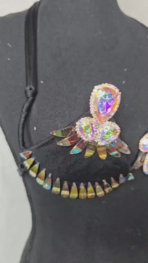 Black Prism Bloom Decorated Wire Bra-Black Prism Bloom Decorated Wire Bra – video